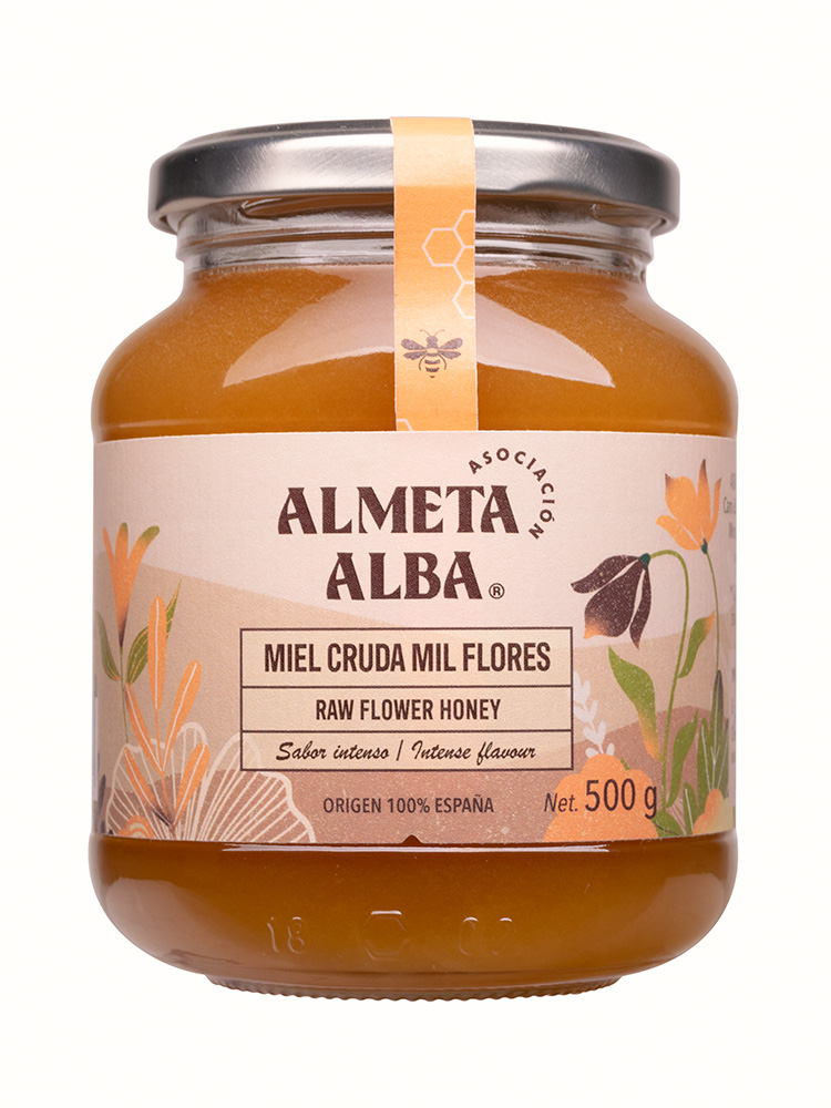 AlmetaAlba Miel Cruda Miel flores 500 gr